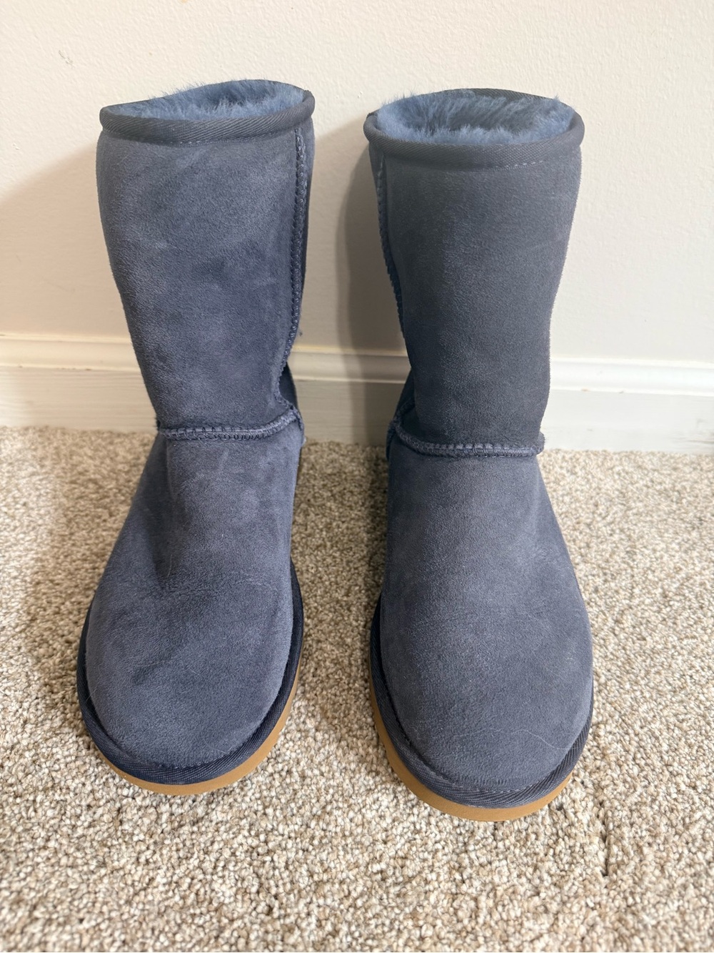 UGG Classic Short Boot in Slate Blue Suede